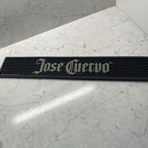 Beer Tap Jose Cuervo Black Non-Slip Rubber Tequila Bar Mat - 20.5 x 3.5 in